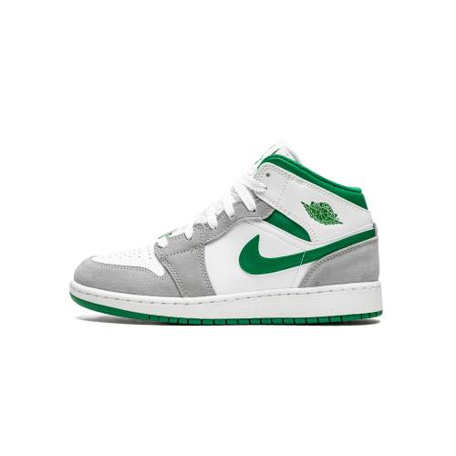 ナイキ ジョーダン ミッド エアジョーダン "GREY GREEN" ジュニア キッズ JORDAN AIR 1 MID SE GS / PINE DC7248 103 ベビー マタニティ スニーカー|スニケス