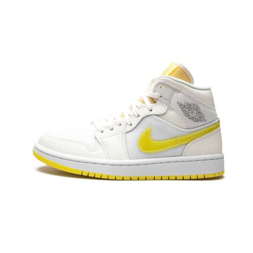 ナイキ ジョーダン ミッド \"VOLTAGE YELLOW\"" スニーカー レディース JORDAN AIR 1 MID SE WMNS DB2822 107 /"