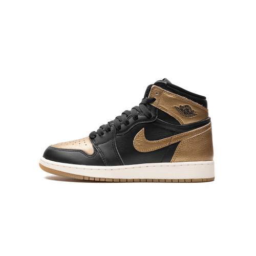 ナイキ ジョーダン エアジョーダン \"BLACK GOLD\"" 御坊っちゃん キッズ JORDAN AIR 1 GS METALLIC FD1437 071 / もの言う花 マタニティ スニーカー"
