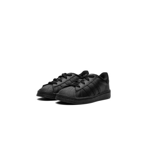 アディダス スーパースター \"TRIPLE BLACK\" ジュニア キッズ ADIDAS SUPERSTAR TD FU7716 / ベビー マタニティ スニーカー