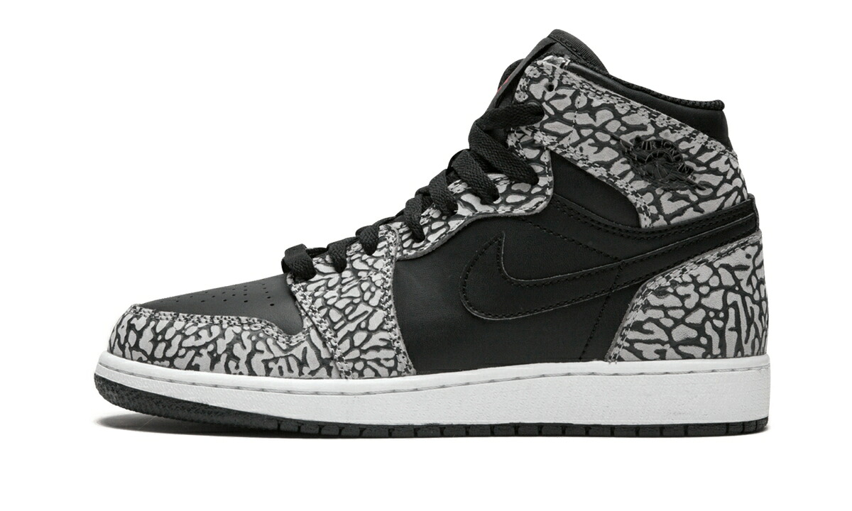 ナイキ ジョーダン エアジョーダン "BLACK ELEPHANT" ジュニア キッズ JORDAN AIR 1 RETRO HI PREM GS 838850 013 / ベビー マタニティ スニーカー|スニケス