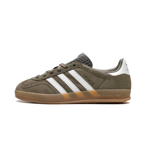 アディダス ガゼル 白いこと 白いこと \"OLIVE GUM\"" スニーカー メンズ ADIDAS GAZELLE INDOOR STRATA CLOUD WHITE JQ0174 /"
