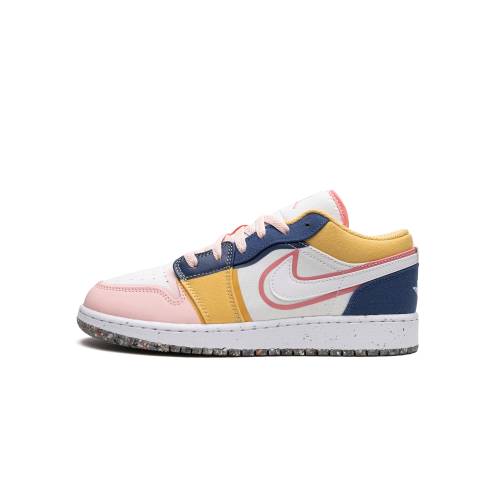 ナイキ ジョーダン エアジョーダン "MULTICOLOR CANVAS" ジュニア キッズ JORDAN AIR 1 LOW SE GS DV1323 100 / ベビー マタニティ スニーカー｜スニケス
