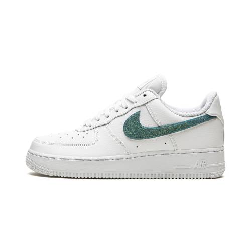 ナイキ スウッシュ スウォッシュ 空軍 \u002707 \"GLITTER CELERY\"" スニーカー レディース NIKE AIR FORCE 1 ESS WMNS SWOOSH - DH4407 100 /"