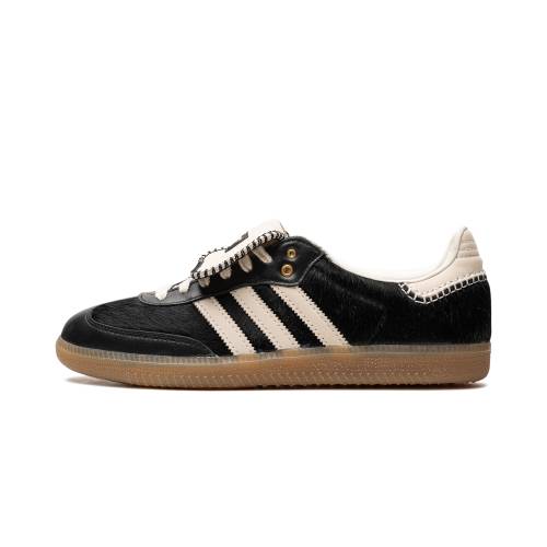 アディダス サンバ 黒いこと 黒いこと 子馬 \"WALES HAIR\"" スニーカー メンズ ADIDAS SAMBA BONNER - BLACK PONY IE0580 /"