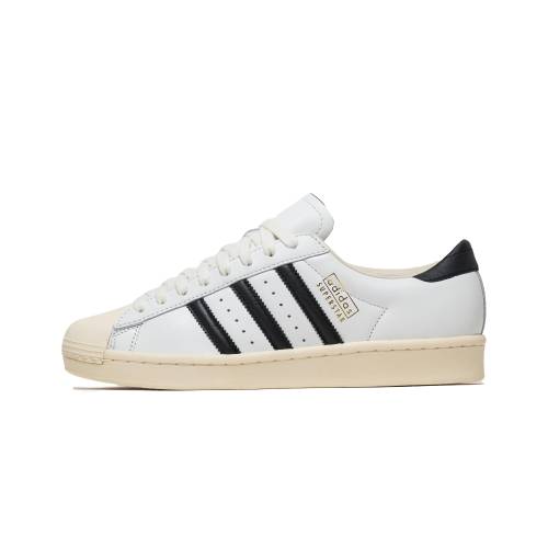 アディダス はやりっ児 ビンテージ ヴィンテージ 黒いこと 黒いこと \"WHITE ANTIQUE\"" スニーカー メンズ ADIDAS SUPERSTAR VINTAGE / BLACK JQ3254"