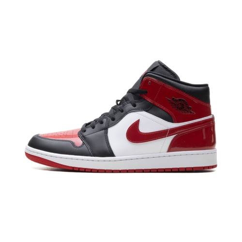 ナイキ ジョーダン ミッド \"PATENT TOE\"" スニーカー メンズ JORDAN 1 MID SE BRED HV4091 006 /"