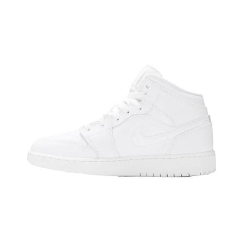 ナイキ ジョーダン ミッド エアジョーダン "2020 WHITE" ジュニア キッズ JORDAN AIR 1 MID GS - TRIPLE 554725 126 / ベビー マタニティ スニーカー|スニケス