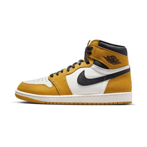 ナイキ ジョーダン 御機嫌 エアジョーダン \"YELLOW OCHRE\"" スニーカー メンズ JORDAN AIR 1 RETRO HIGH OG DZ5485 701 /"