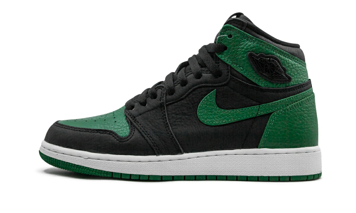 ナイキ ジョーダン ハイ 緑 グリーン エアジョーダン "PINE BLACK" ジュニア キッズ JORDAN AIR 1 HIGH RETRO GS GREEN 575441 030 / ベビー マタニティ スニーカー|スニケス
