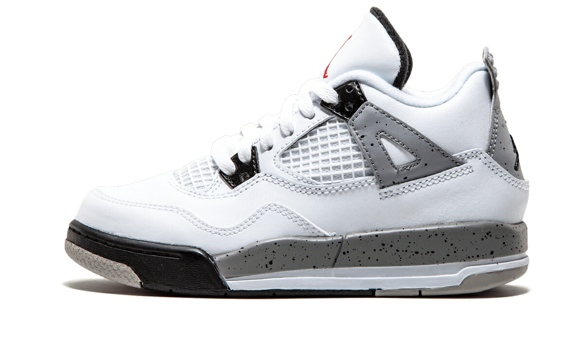 ナイキ ジョーダン "WHITE CEMENT" ジュニア キッズ JORDAN 4 RETRO PS / 308499 104 ベビー マタニティ スニーカー|スニケス