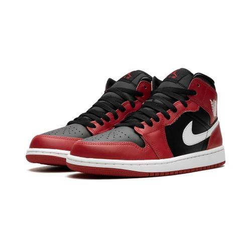 ナイキ ジョーダン ミッド 赤 レッド 黒色 ブラック エアジョーダン "GYM WHITE" スニーカー メンズ JORDAN AIR 1 MID (2024) RED BLACK DQ8426 061 /|スニケス