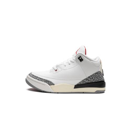 ナイキ ジョーダン 薄墨色 シメント エアジョーダン \"WHITE 2023\"" お坊っちゃん キッズ JORDAN AIR 3 なおなお書き CEMENT REIMAGINED DM0966 100 / もの言う花 マタニティ スニーカー"
