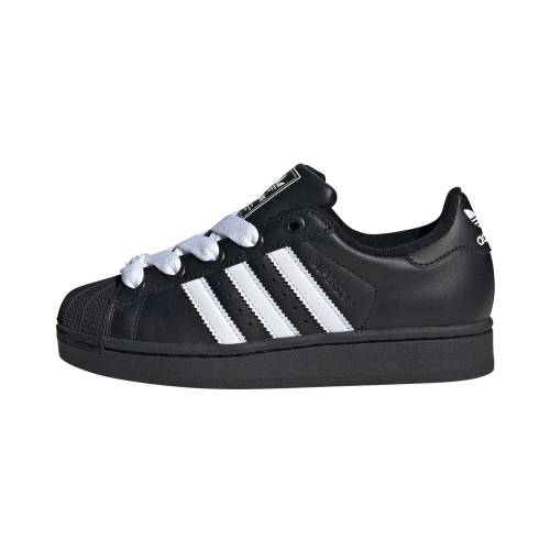 アディダス スーパースター 黒色 ブラック "CORE WHITE" ジュニア キッズ ADIDAS SUPERSTAR II GS BLACK CLOUD JI0216 / ベビー マタニティ スニーカー｜スニケス