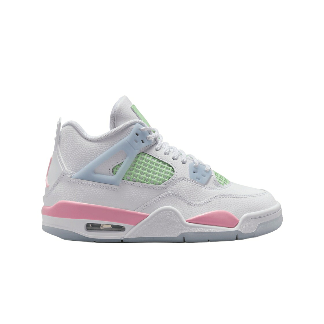 ナイキ ジョーダン 白いこと 白いこと サクラ色 二分の一 青み 青色 お坊っちゃん キッズ JORDAN (GS) 4 RETRO WHITE MEDIUM SOFT PINK / WHITE MEDIUM SOFT PINK HALF BLUE もの言う花 マタニティ スニーカー