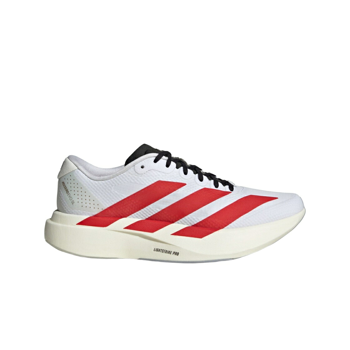 アディダス アディゼロ 白色 ホワイト チーム 赤 レッド スニーカー レディース ADIDAS (W) ADIZERO EVO SL CLOUD WHITE TEAM COLLEGIATE RED / CLOUD WHITE TEAM COLLEGIATE RED