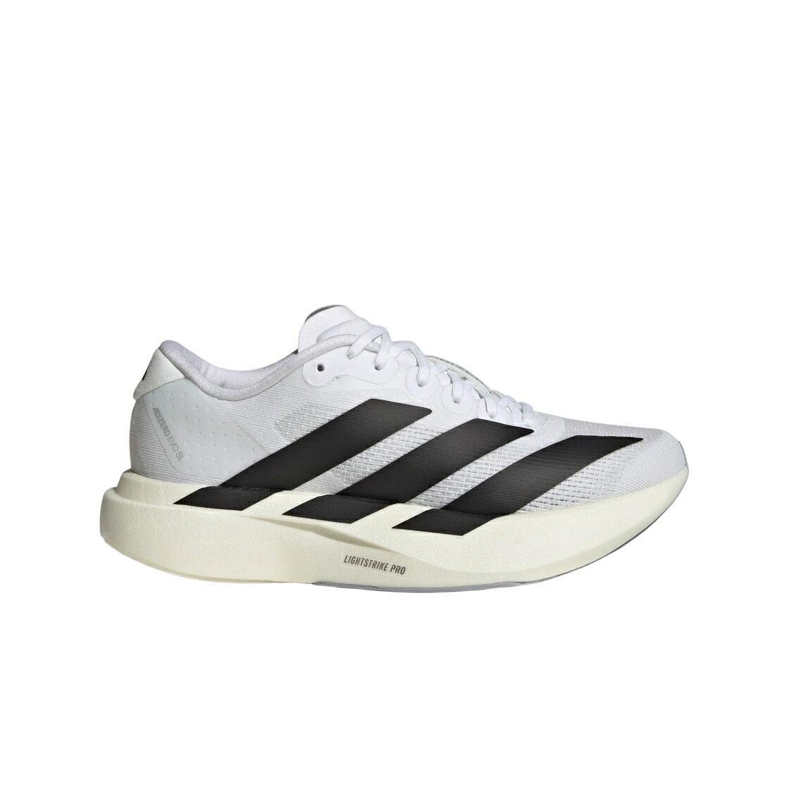 アディダス アディゼロ 白色 ホワイト コア 黒色 ブラック 灰色 グレー ジュニア キッズ  (J) ADIZERO EVO SL CLOUD WHITE CORE BLACK / CLOUD WHITE CORE BLACK DASH GREY ベビー マタニティ スニーカー