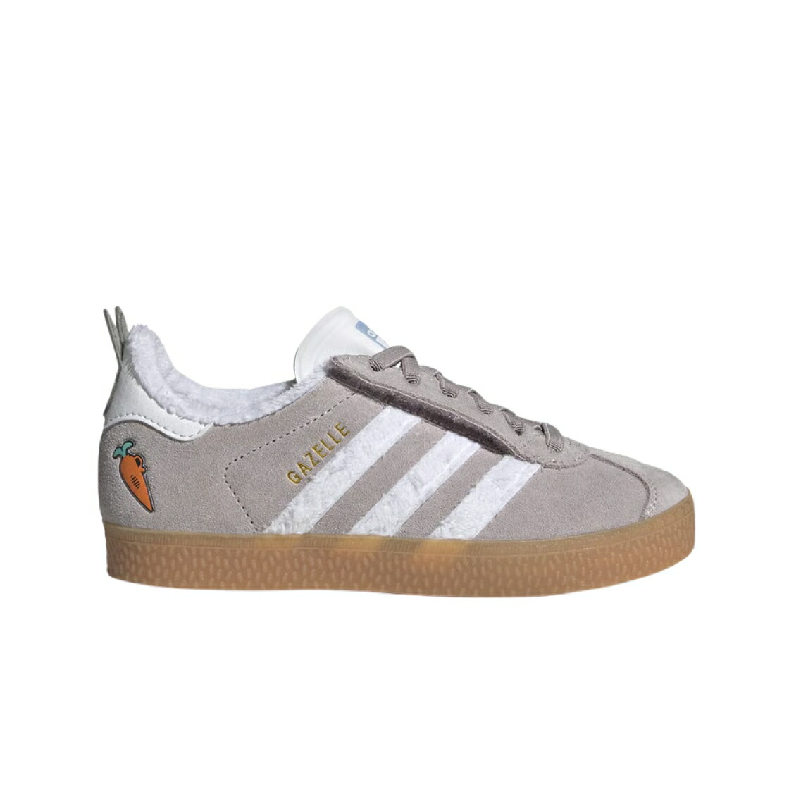 アディダス ガゼル 薄墨色 薄墨色 白いこと 白いこと お坊っちゃん キッズ ADIDAS (KIDS) X ZOOTOPIA GAZELLE COMFORT ELASTIC LACE GREY CLOUD WHITE / GREY CLOUD WHITE GUM もの言う花 マタニティ スニーカー
