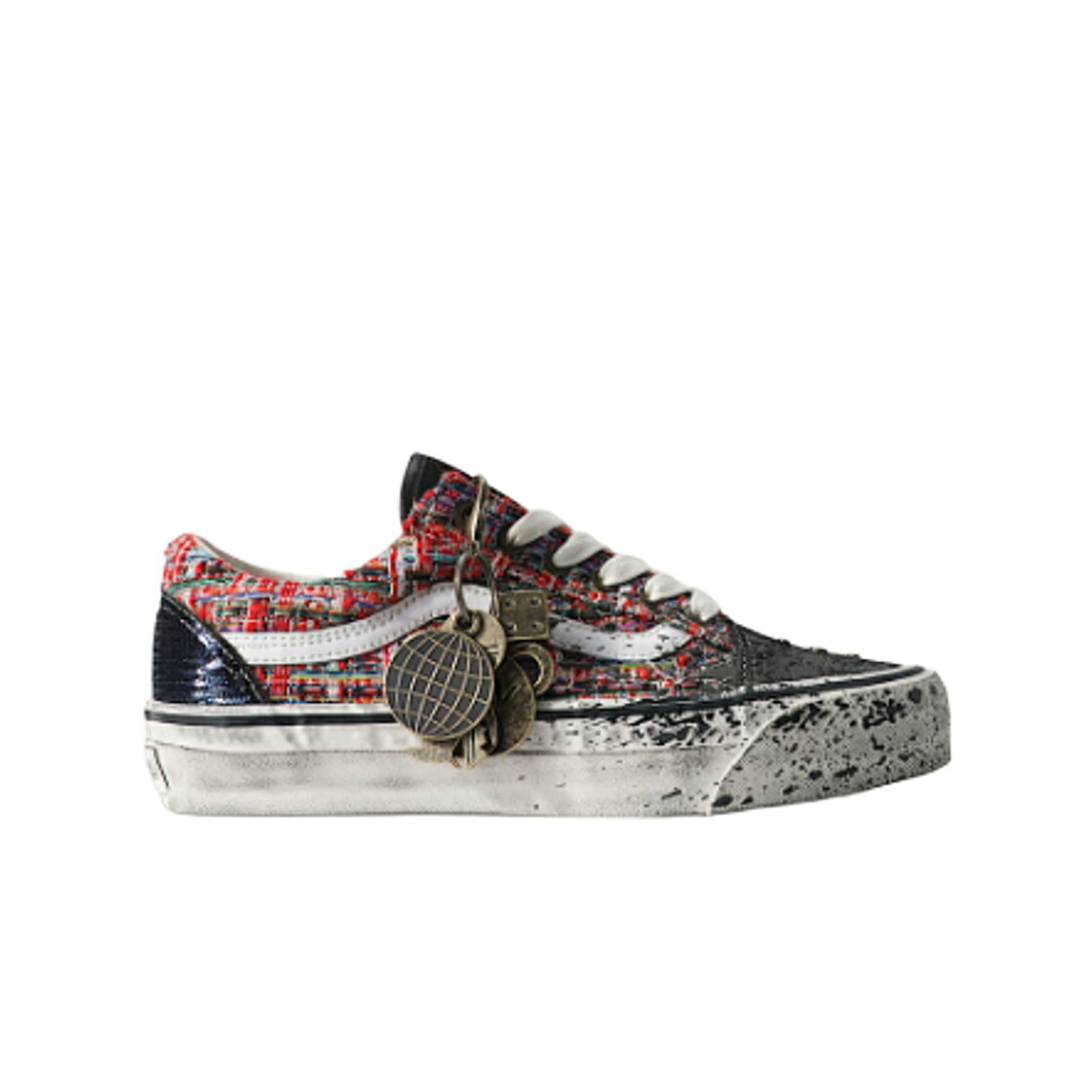 ヴァンズ バンズ 割り増し金 赤 赤いこと 黒いこと 黒いこと 年寄りの学園 スニーカー メンズ VANS PREMIUM OLD SKOOL RED BLACK / RED BLACK 靴-スニーカー