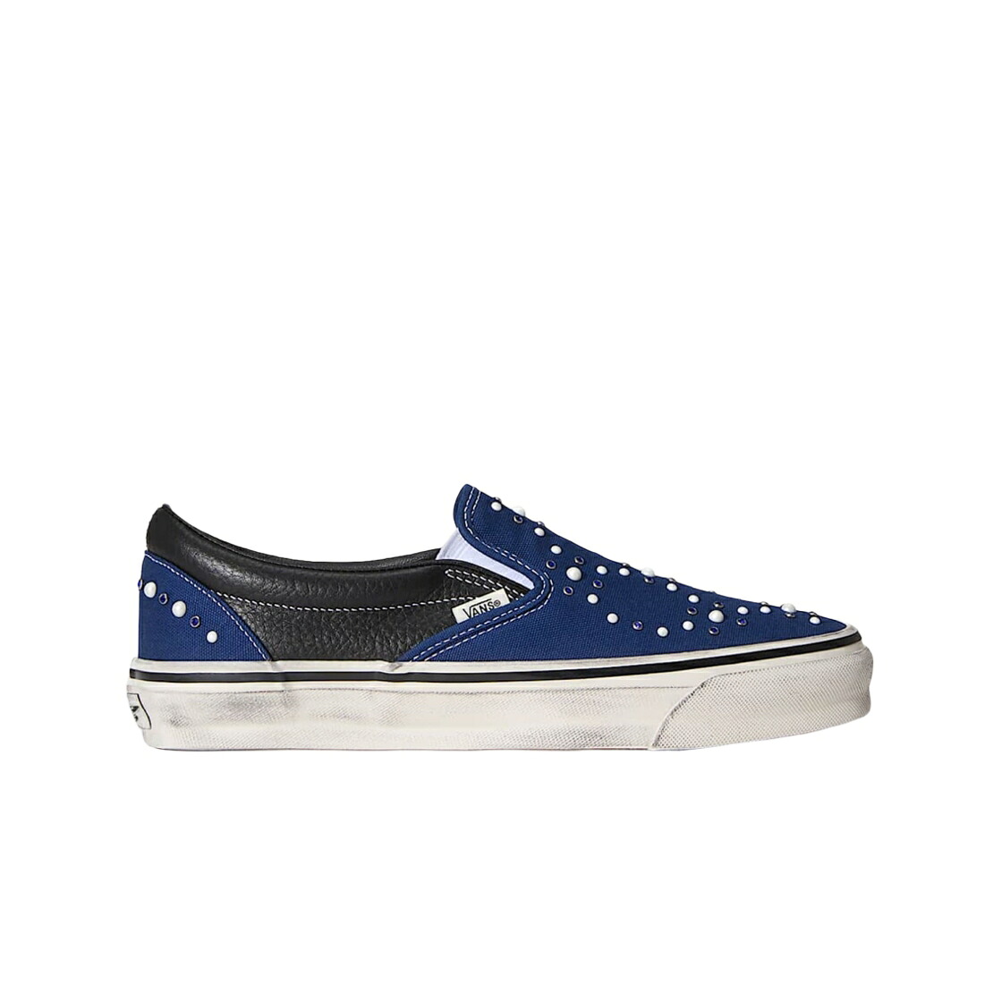 ヴァンズ バンズ 古典派音楽 スリッポン 藍色 インディゴ スニーカー メンズ VANS LX CLASSIC SLIP-ON 98 PEARLIZED INDIGO / PEARLIZED INDIGO
