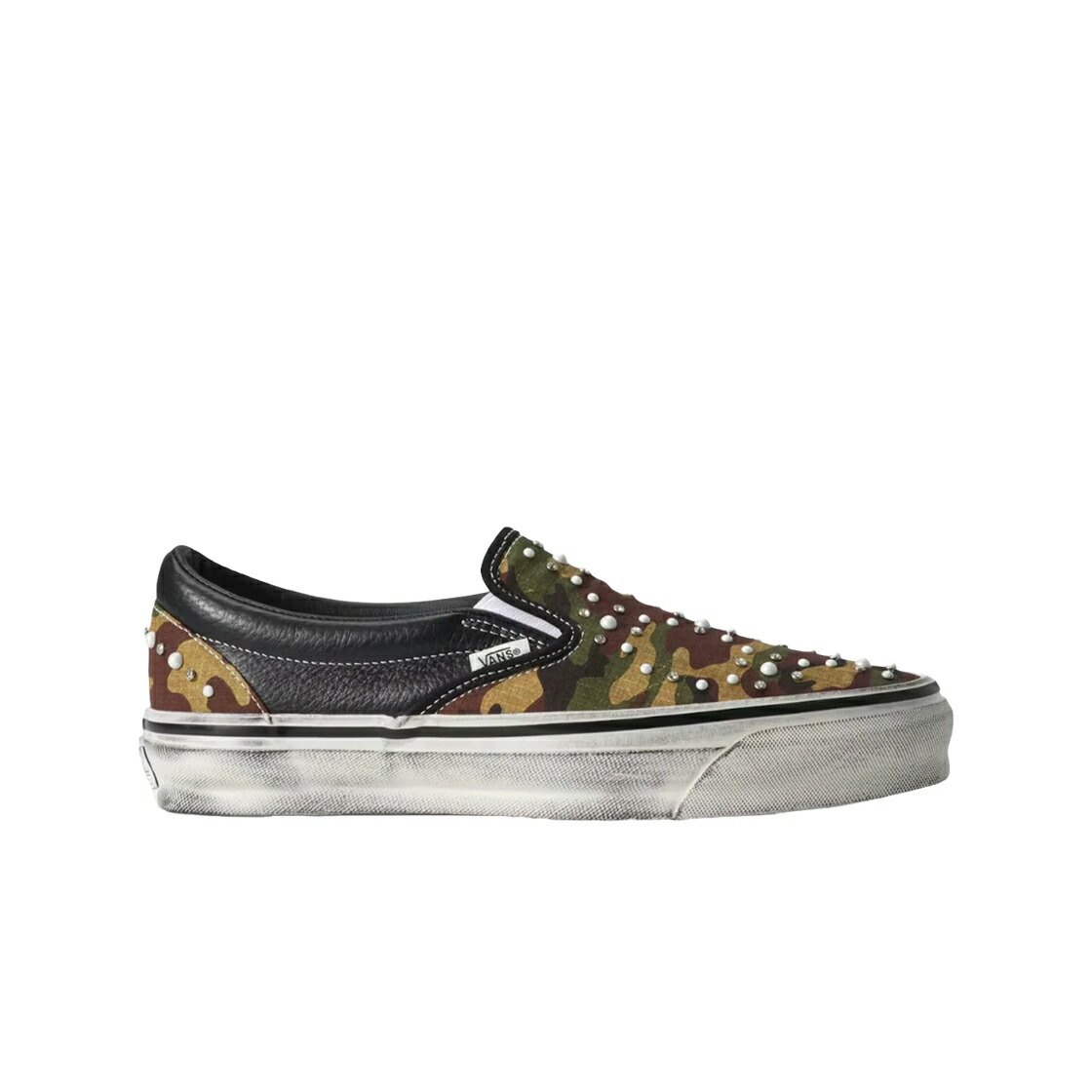 ヴァンズ バンズ 古典派音楽 スリッポン 間鴨柄 黒いこと 黒いこと スニーカー メンズ VANS LX CLASSIC SLIP-ON 98 PEARLIZED CAMO BLACK / CAMO BLACK