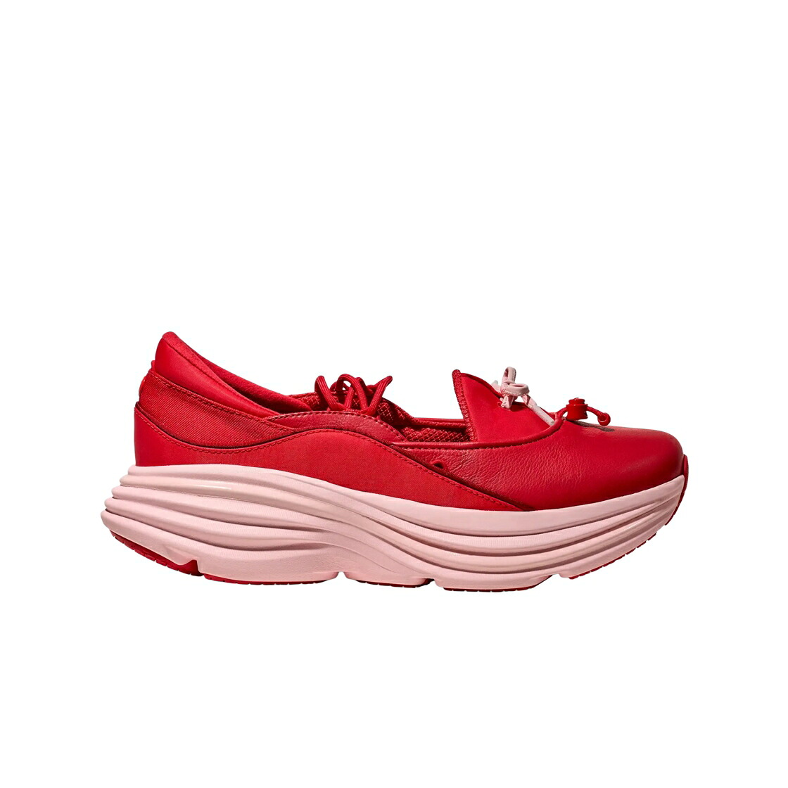 ローズ スニーカー レディース HOKA (W) BONDI MARY JANE CERISE ROSE TEA / CERISE ROSE TEA