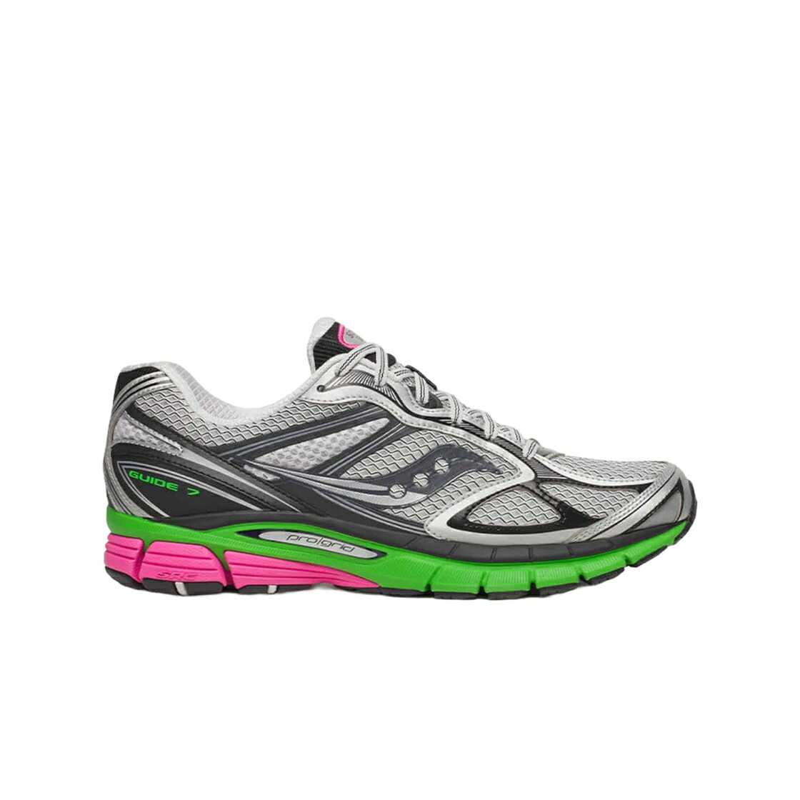 サッカニー 薄墨色 薄墨色 緑 緑であること さくら色 スニーカー メンズ SAUCONY PROGRID GUIDE 7 GREY GREEN / GREY GREEN PINK
