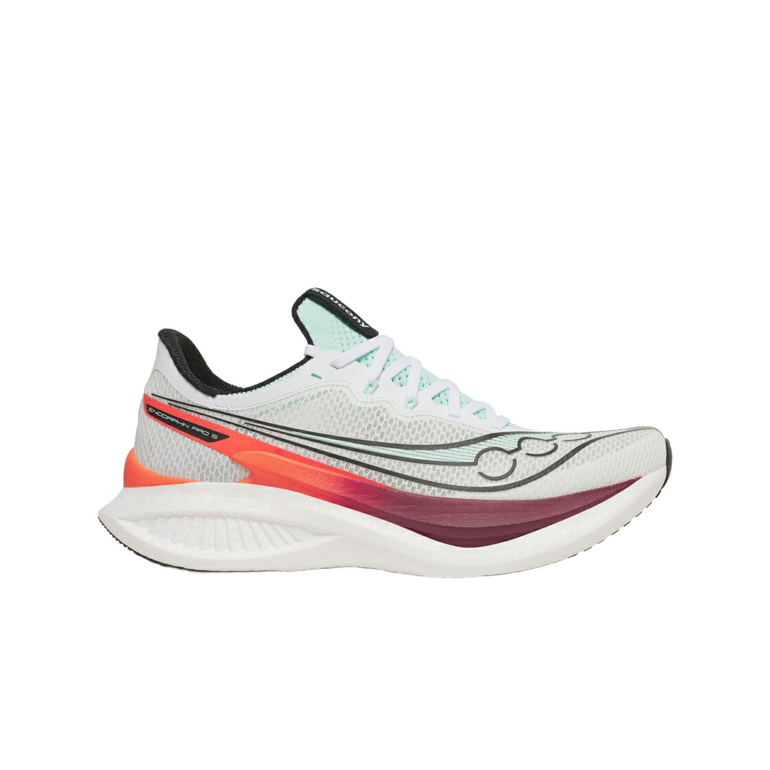 サッカニー プロ 白色 ホワイト クリムゾン スニーカー メンズ SAUCONY ENDORPHIN PRO 5 WHITE CRIMSON / WHITE CRIMSON