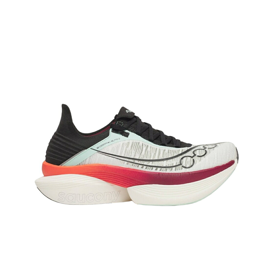 サッカニー エリート 白いこと 白いこと クリムゾン スニーカー メンズ SAUCONY ENDORPHIN ELITE 2 WHITE CRIMSON / WHITE CRIMSON
