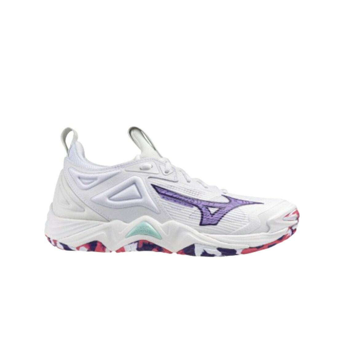 ミズノ ウェーブ ウェイブ 白色 ホワイト 紫 バイオレット 藍色 インディゴ スニーカー レディース MIZUNO (W) WAVE MOMENTUM 3 WHITE VIOLET INDIGO / WHITE VIOLET INDIGO CAMELLIA 28,145円