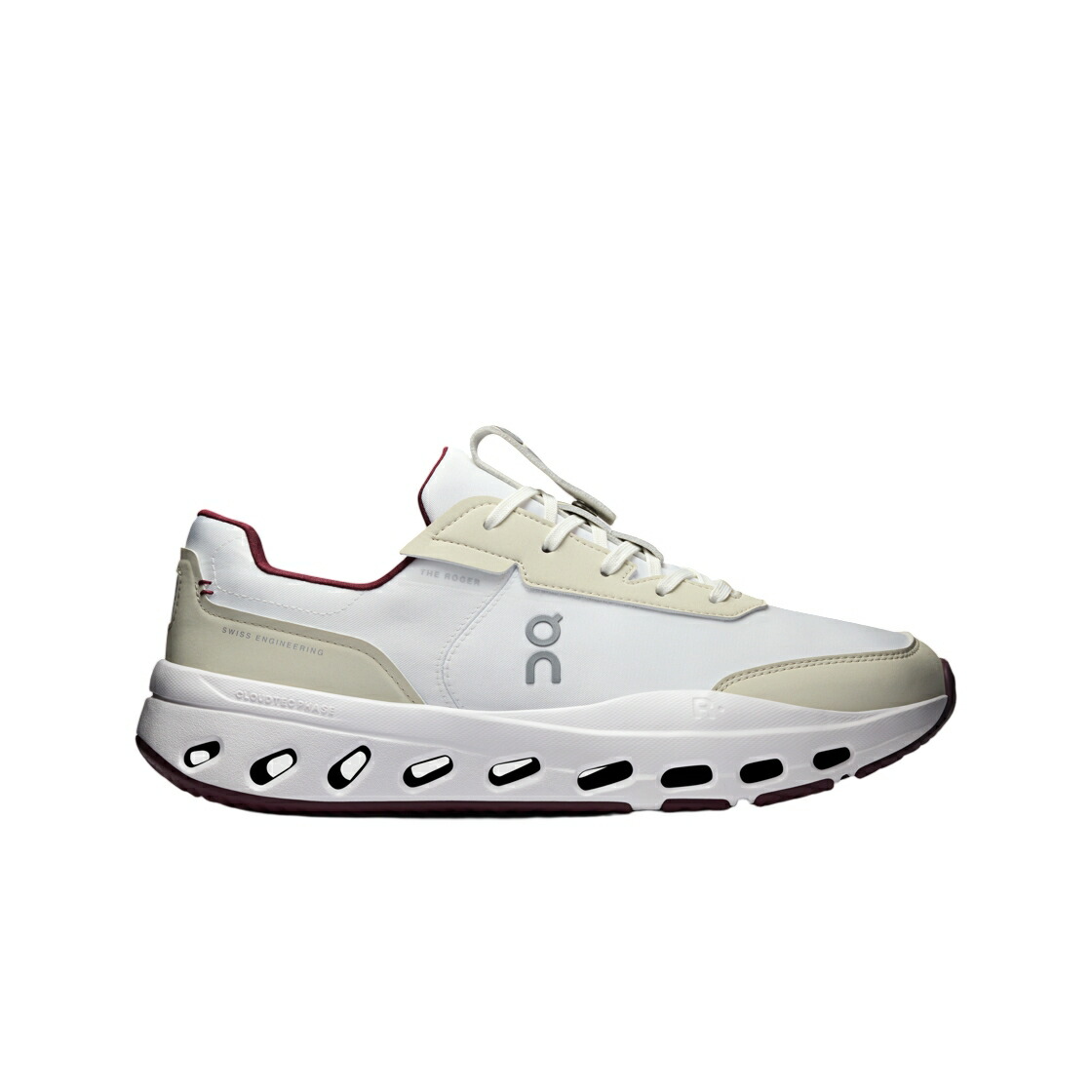 アイボリー マルーン スニーカー メンズ ON RUNNING ON RUNNING THE ROGER WILDCARD IVORY MAROON / IVORY MAROON｜スニケス 50,580円
