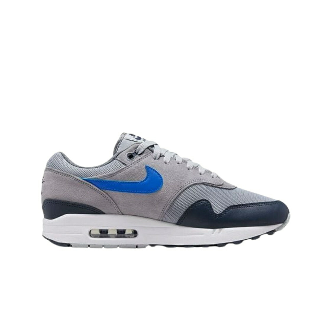 ナイキ マックス 紺色 米国海軍 薄墨色 薄墨色 大気圏マックス スニーカー メンズ NIKE AIR MAX 1 ESSENTIAL NAVY GREY / NAVY GREY ROYAL