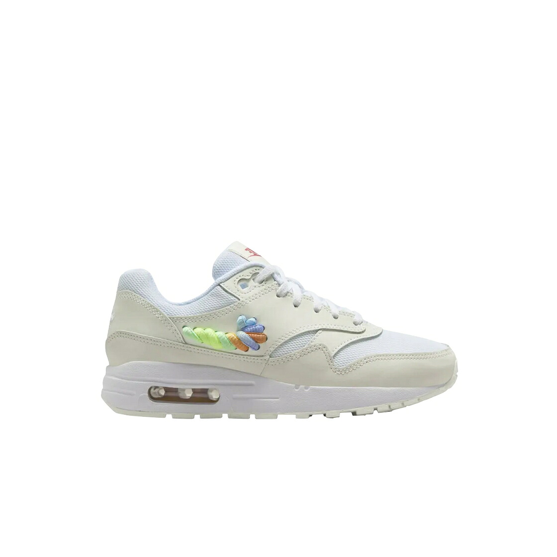 ナイキ マックス 白いこと 白いこと 大気圏マックス お坊っちゃん キッズ NIKE (GS) AIR MAX 1 WHITE SUMMIT / WHITE SUMMIT WHITE TERRA BLUSH もの言う花 マタニティ スニーカー