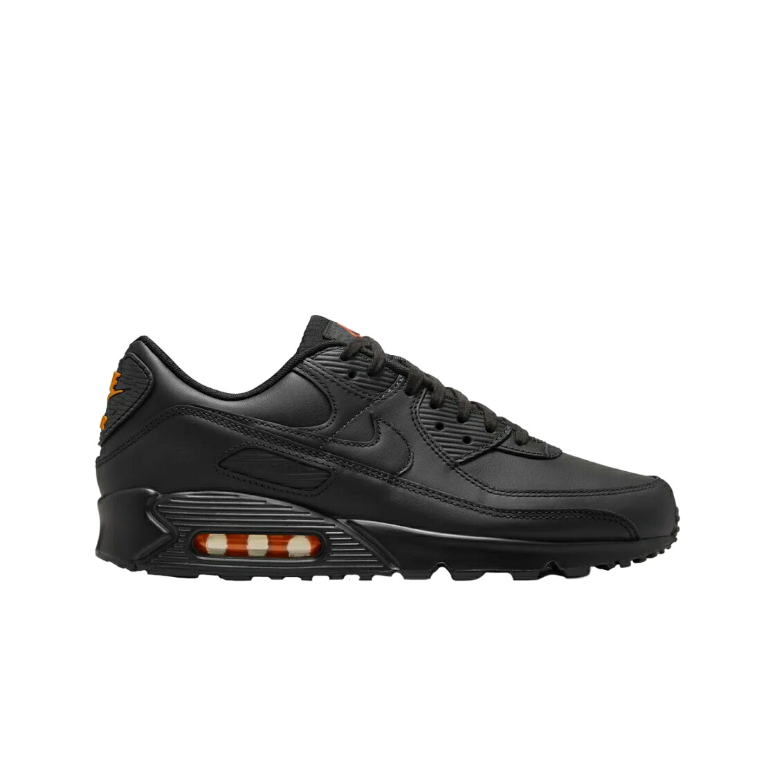 ナイキ マックス 黒色 ブラック 橙 オレンジ エアマックス スニーカー メンズ NIKE AIR MAX 90 BLACK SAFETY ORANGE / BLACK SAFETY ORANGE｜スニケス