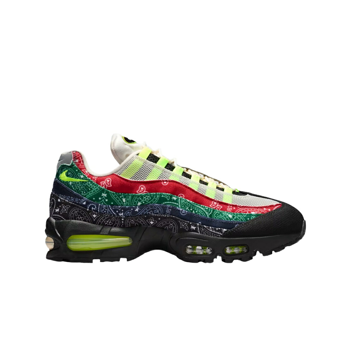ナイキ マックス 砂上の楼閣 赤 赤いこと 大気圏マックス スニーカー メンズ NIKE AIR MAX 95 BIG BUBBLE VOLT AND UNIVERSITY RED / VOLT UNIVERSITY RED
