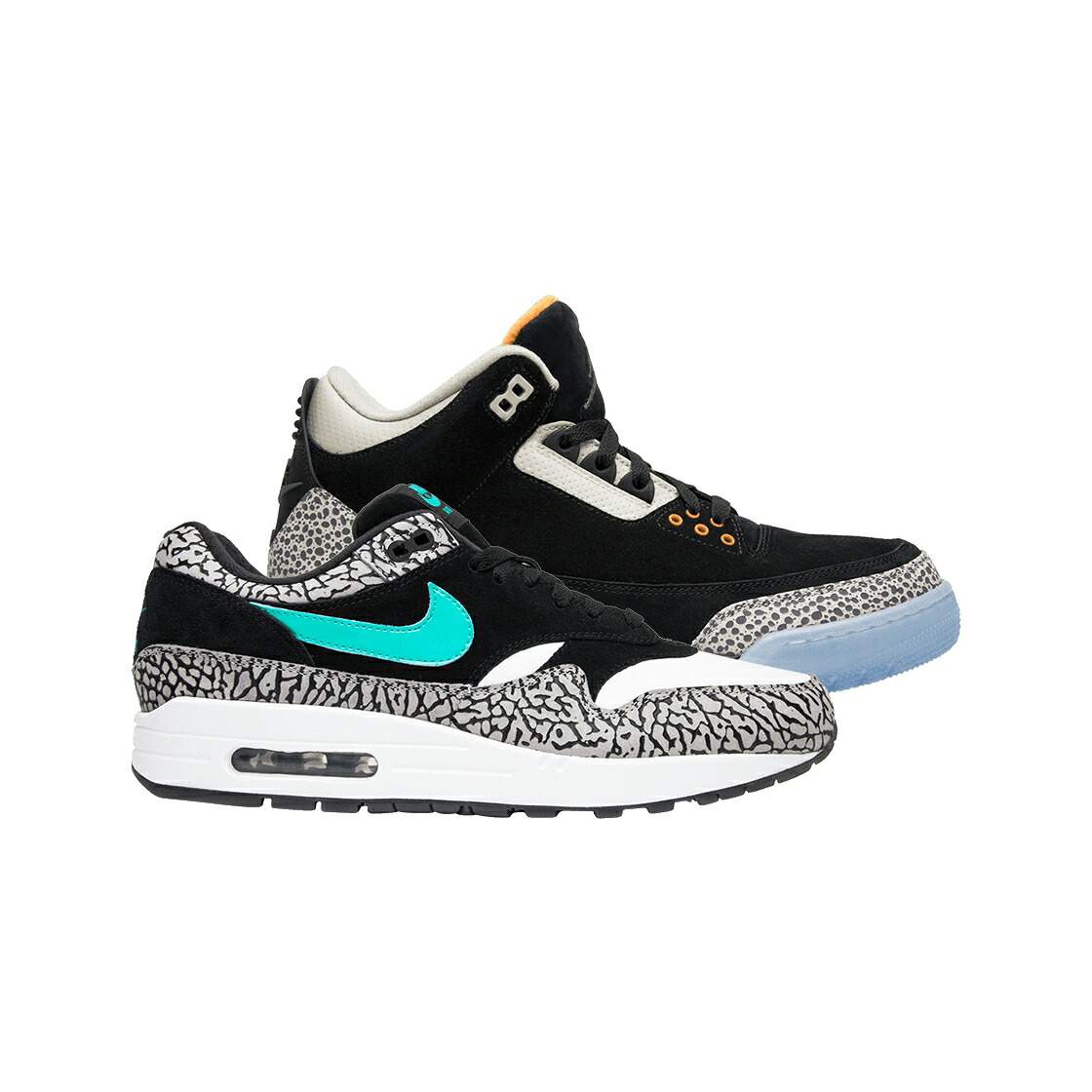 ナイキ ジョーダン マックス サファリ エアマックス スニーカー メンズ JORDAN 3 X NIKE AIR MAX 1 ATMOS SAFARI PACK / MULTI COLOR MULTI COLOR|スニケス