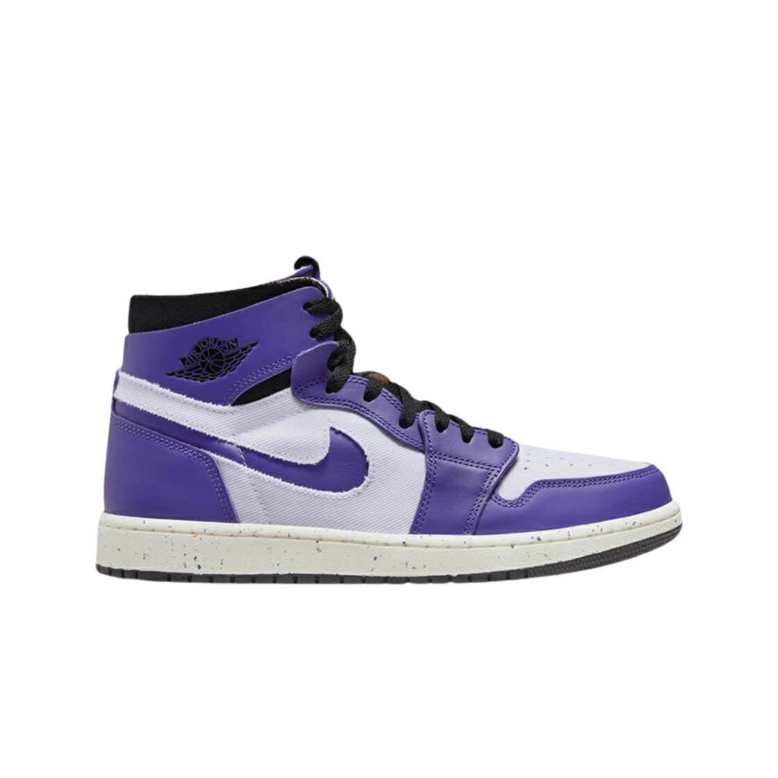 ナイキ ジョーダン 望遠レンズ 白いこと 白いこと 紫 パープル 黒いこと 黒いこと スニーカー メンズ JORDAN 1 ZOOM AIR CMFT DARK IRIS / WHITE CRATER PURPLE BLACK