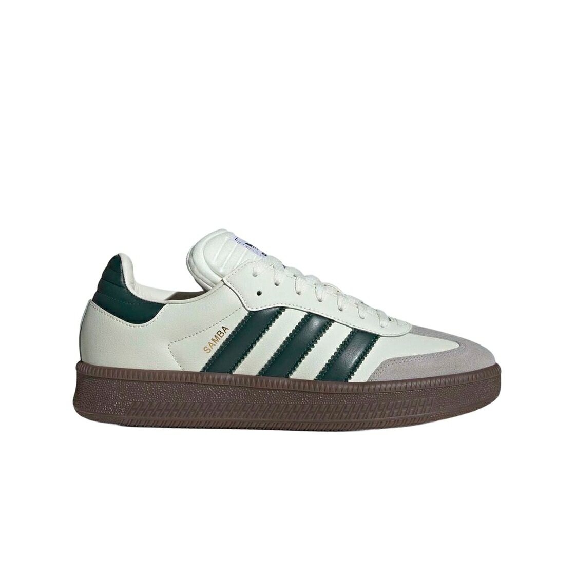 アディダス サンバ 象牙色 緑 緑であること スニーカー メンズ ADIDAS SAMBA XLG IVORY COLLEGIATE GREEN / IVORY COLLEGIATE GREEN GUM