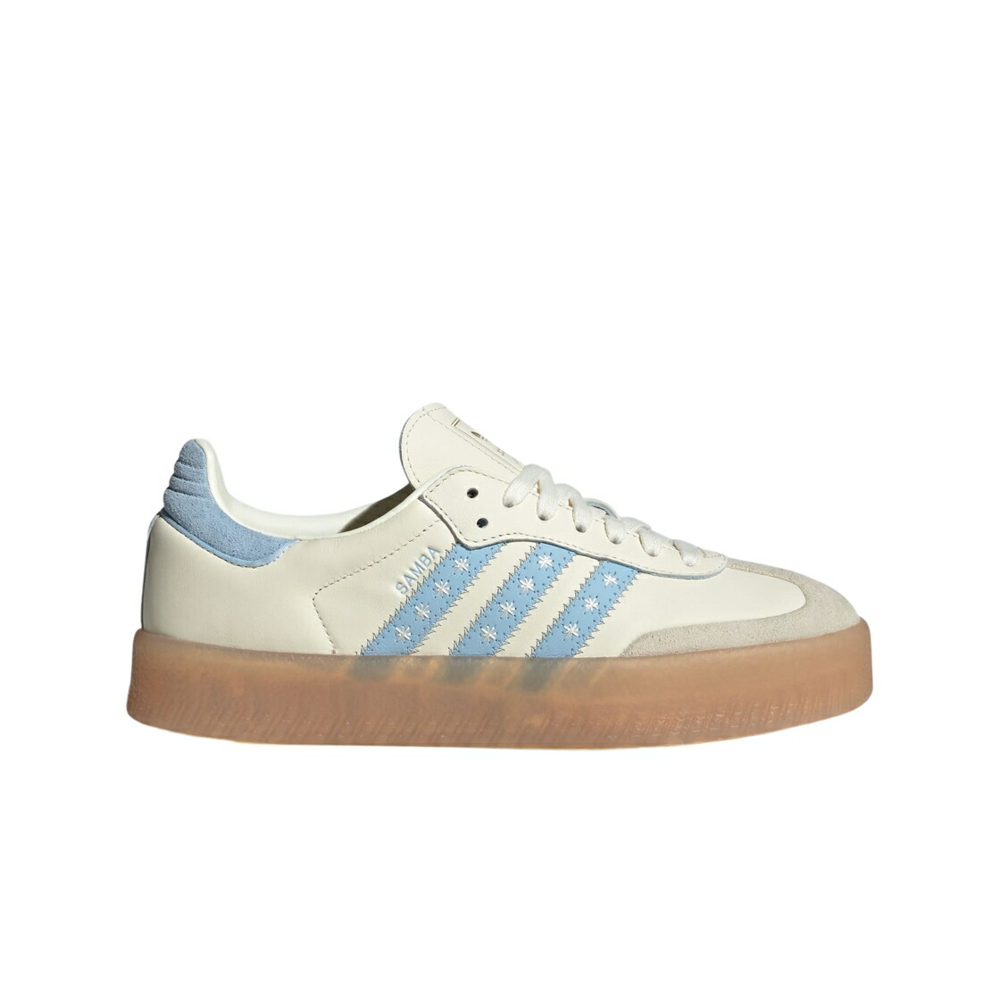 アディダス サンバ クリーム 白色 ホワイト スカイ スニーカー レディース ADIDAS (W) SAMBA CREAM WHITE CLEAR SKY / CREAM WHITE CLEAR SKY CLOUD