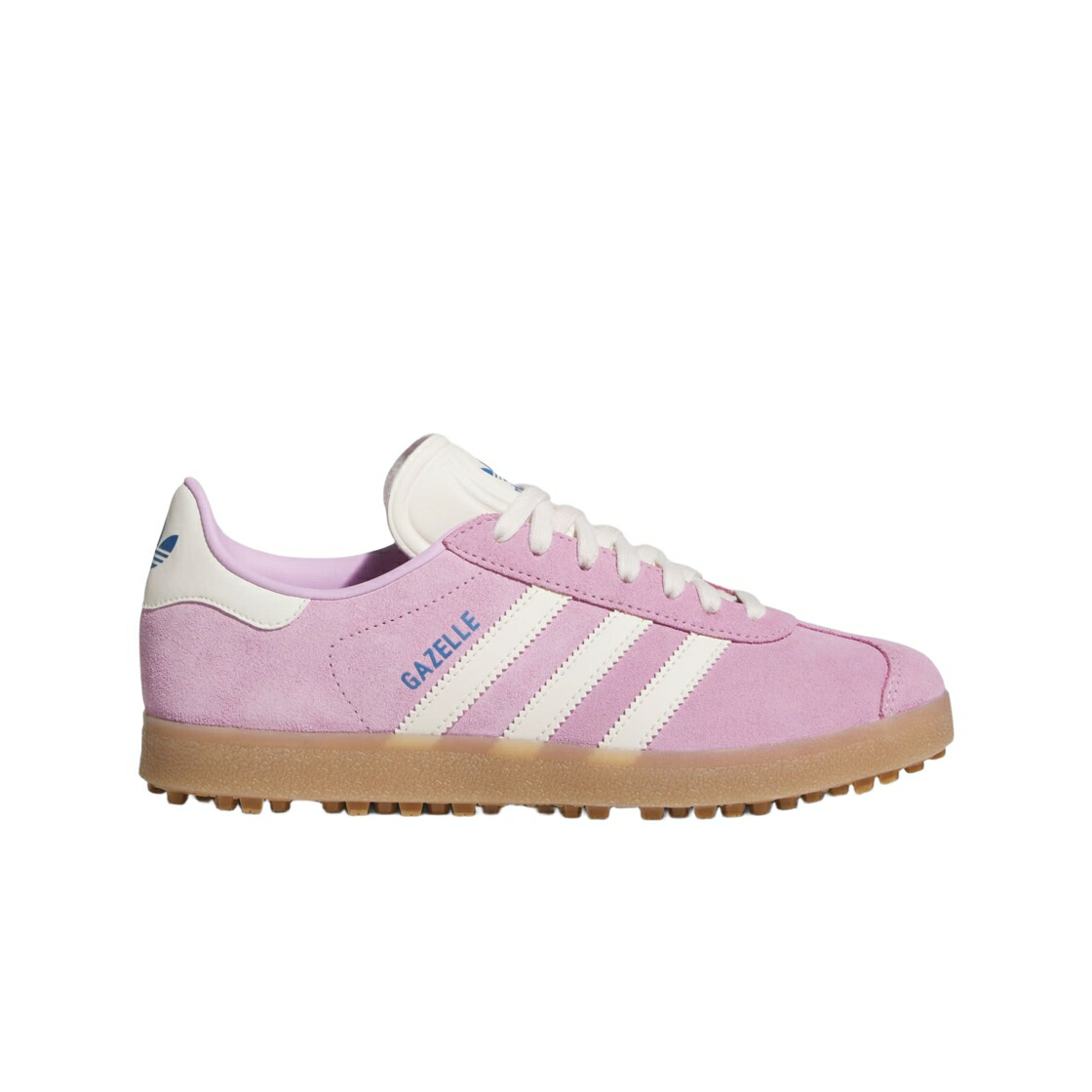アディダス ガゼル ゴルフ 白色 ホワイト 青色 ブルー スニーカー レディース ADIDAS (W) GAZELLE GOLF BLISS LILAC CHALK WHITE / BLISS LILAC CHALK WHITE BLUE