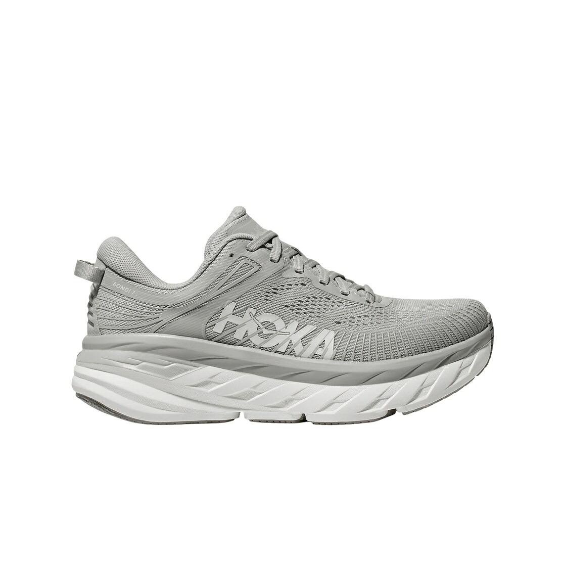 白いこと 白いこと スニーカー メンズ HOKA BONDI 7 HARBOR MIST WHITE / HARBOR MIST WHITE