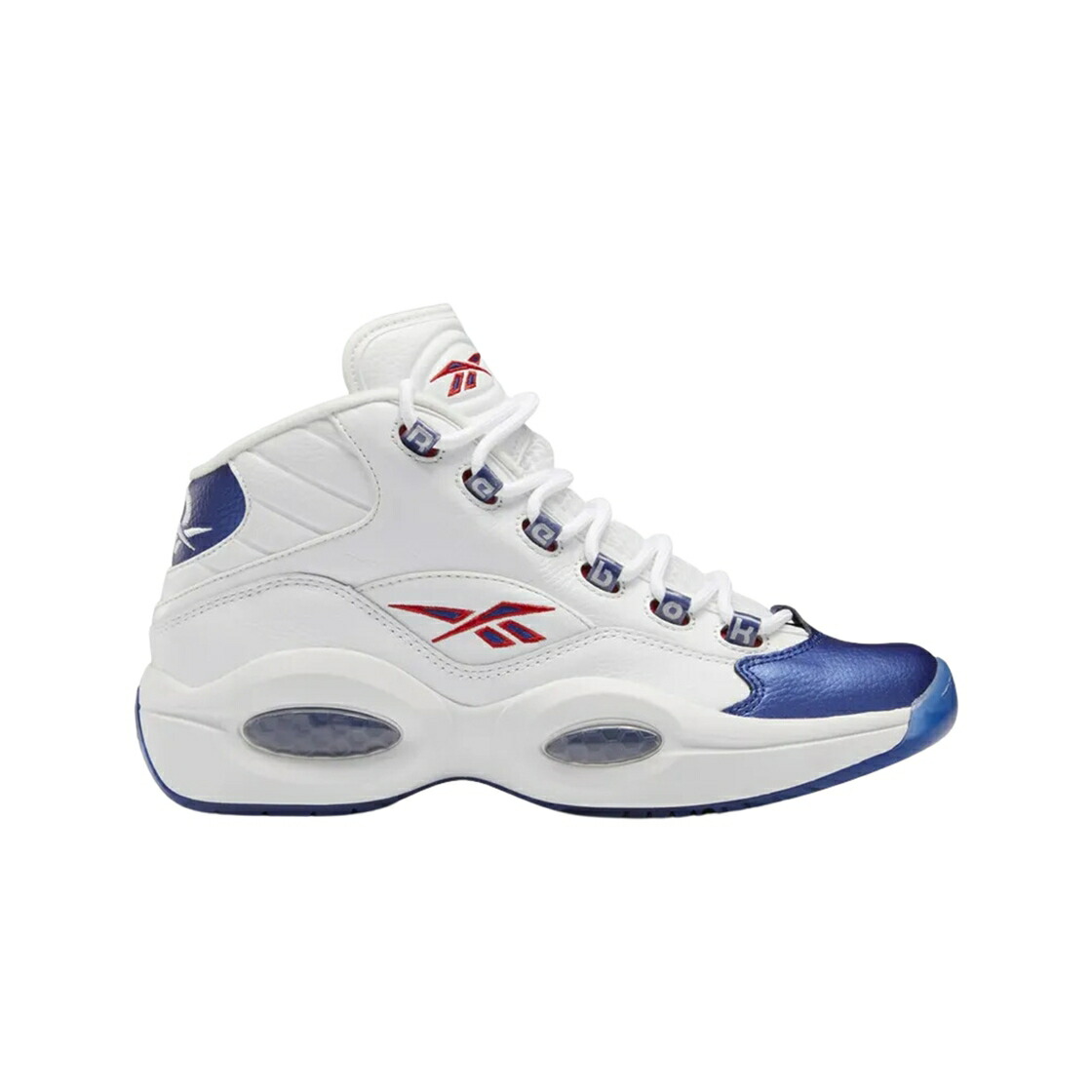リーボック クエスチョン ミッド 青色 ブルー 白色 ホワイト クラシック クエスチョンミッド スニーカー メンズ REEBOK QUESTION MID BLUE TOE 2022 / FOOTWEAR WHITE CLASSIC COBALT