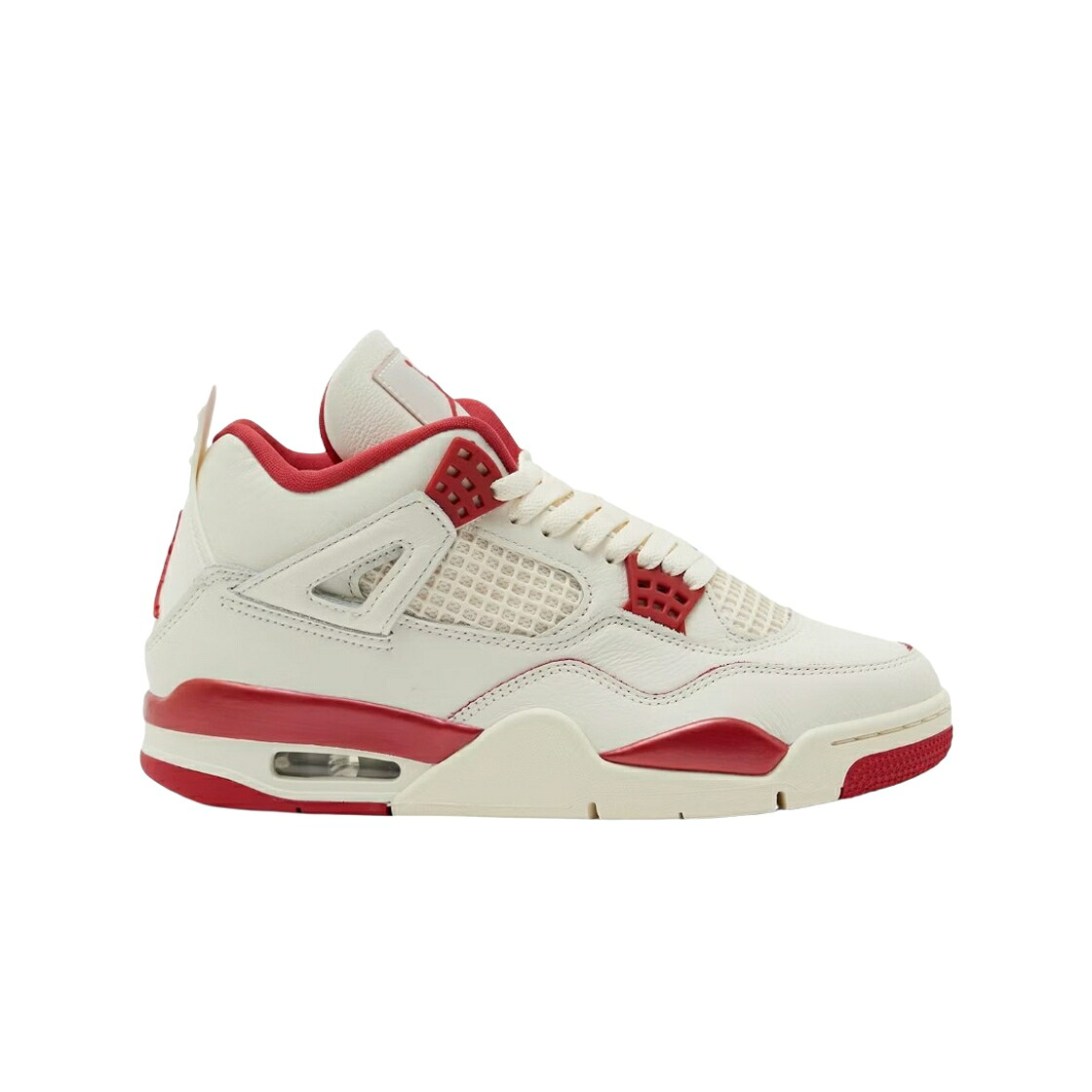 ナイキ ジョーダン 象牙色 赤 赤いこと VALENTINE\u0027S スニーカー レディース JORDAN (W) 4 RETRO DAY PALE IVORY SIERRA RED / PALE IVORY SIERRA RED TOUGH RED