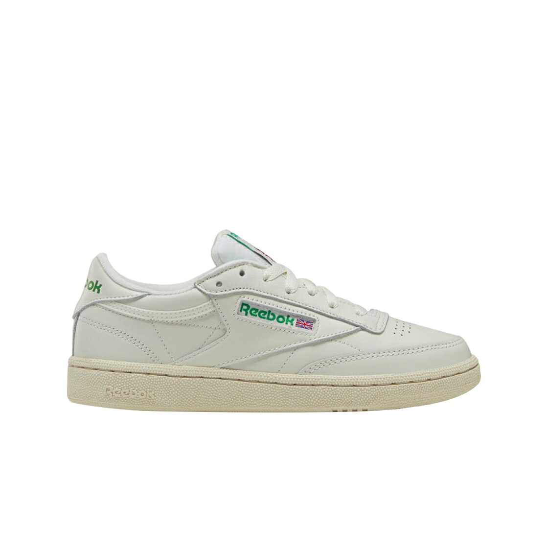リーボック 野球クラブ 白いこと 白いこと 緑 緑であること 赤 赤いこと スニーカー レディース REEBOK (W) CLUB C 85 WHITE GREEN / CHALK GREEN WHITE RED