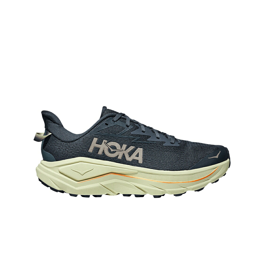 紺色 米国海軍 スニーカー メンズ HOKA CHALLENGER 8 FADED NAVY PAMPASS GRASS - REGULAR / FADED NAVY PAMPASS GRASS