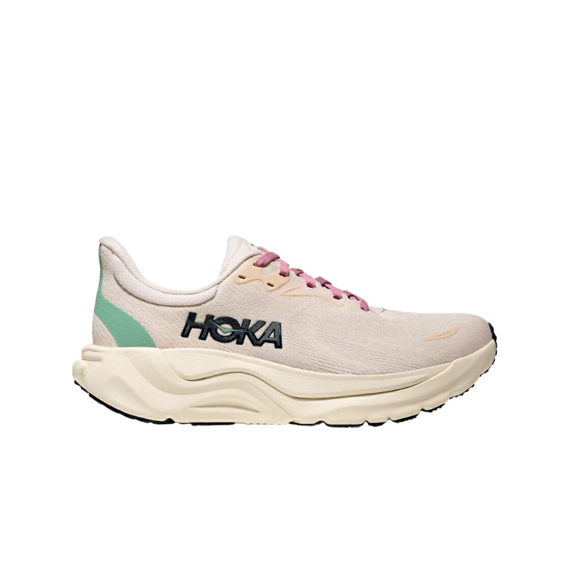 クリーム ローズ スニーカー レディース HOKA (W) ARAHI 8 LILAC CREAM NEON CANTALOUPE - REGULAR / ROSE CREAM ALABASTER