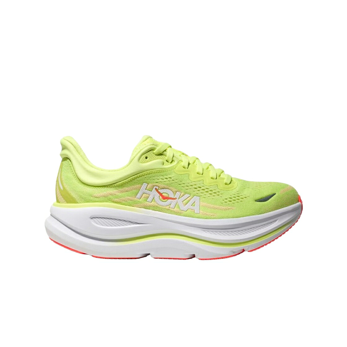 スニーカー レディース HOKA (W) BONDI 9 NEON YUZU SUNLIGHT - REGULAR / NEON YUZU SUNLIGHT