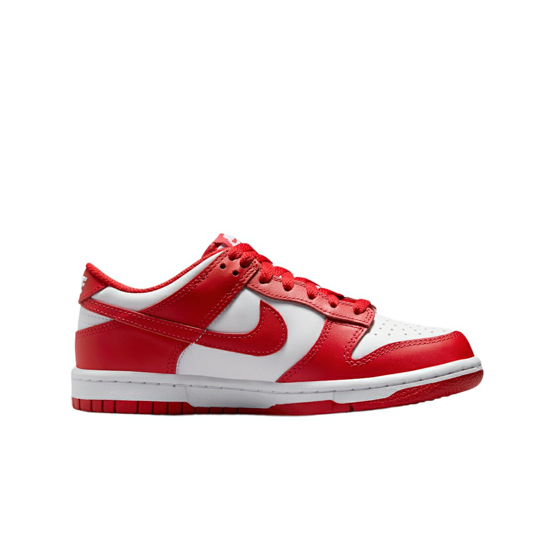 ナイキ ダンク 白色 ホワイト 赤 レッド ダンクロー ジュニア キッズ NIKE (GS) DUNK LOW WHITE UNIVERSITY RED / WHITE UNIVERSITY RED ベビー マタニティ スニーカー
