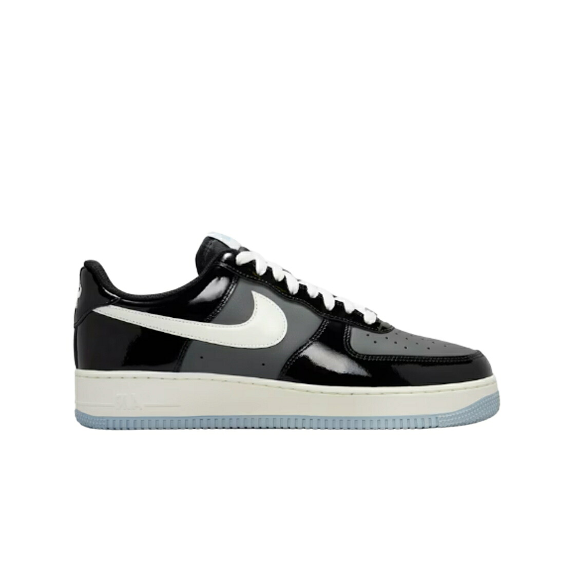 ナイキ 黒色 ブラック 青色 ブルー 灰色 グレー エアフォース '07 スニーカー メンズ NIKE AIR FORCE 1 BLACK ARMORY BLUE / BLACK ARMORY BLUE IRON GREY SAIL