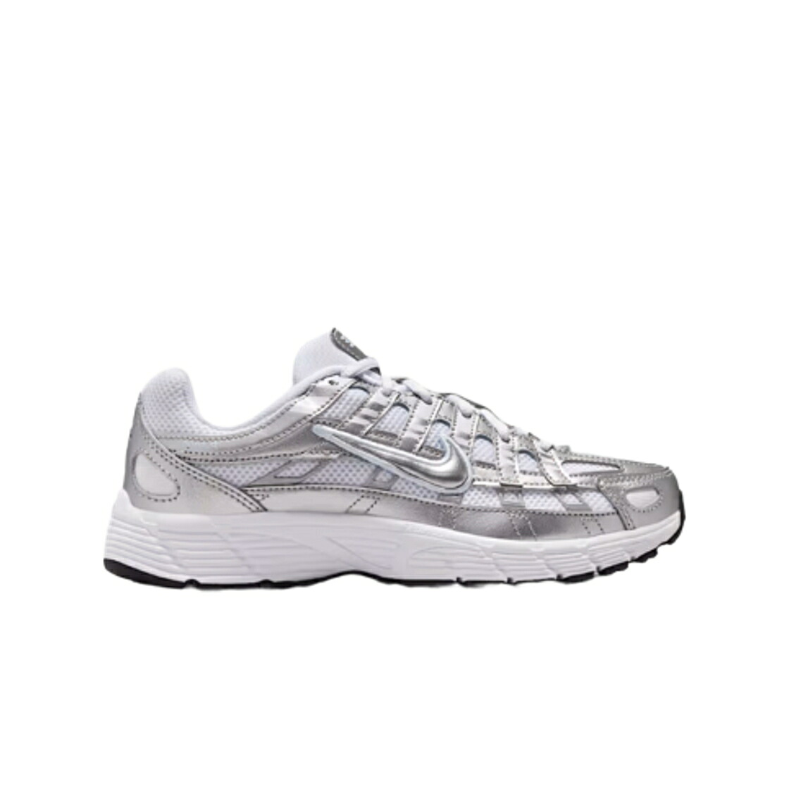 ナイキ 白いこと 白いこと 青み 青色 黒いこと 黒いこと お坊っちゃん キッズ NIKE (GS) P-6000 WHITE BLUE TINT / WHITE BLUE TINT BLACK METALLIC もの言う花 マタニティ スニーカー